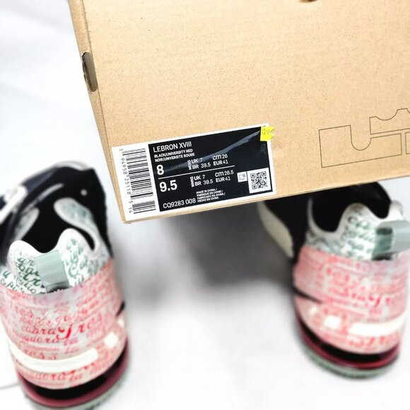 Nike Lebron 18 XVIII x Diana Taurasi GOAT La Cabra CQ9283-008 Black Red Sage 8 - Picture 11 of 12